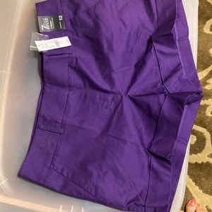7th Avenue Purple Shorts - Size12